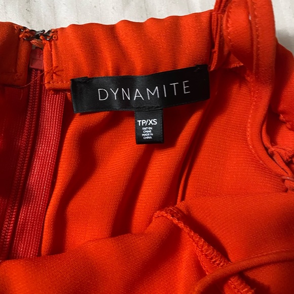 Dynamite Bright Red Mini Dress - Picture 2 of 7